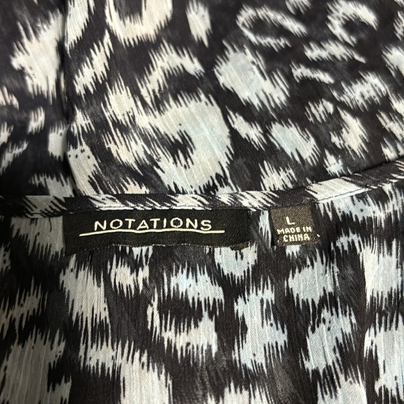 Notations Sheer Pattern Top - Picture 7 of 8